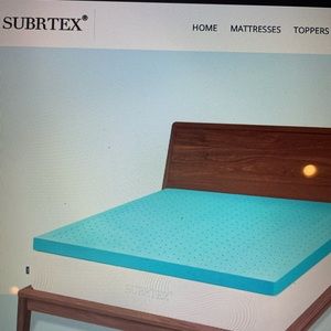 COPY - New in box 4” gel infused memory foam mattress topper.